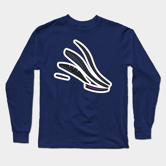 Comfortable Shoes Arch Support Insoles Sticker vector illustration. Fashion object icon concept. Three-layered shoe arch support insole sticker design icon with shadow. Long Sleeve T-Shirt by AlviStudio